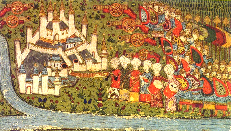 Ottoman miniature depicting the siege of Belgrade in 1456