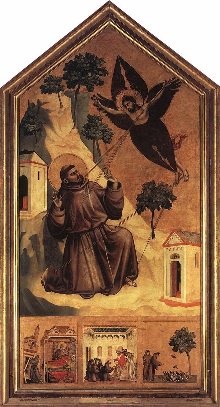 Giotto's painting of the stigmatization of St. Francis