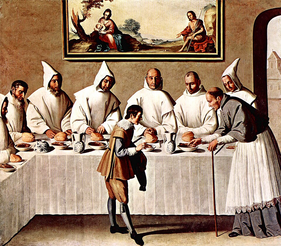 Francisco de Zurbarán, Saint Hugh of Lincoln in the Refectory of the Carthusians